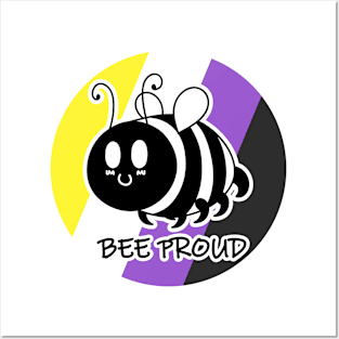 Bee Proud Non-Binary Posters and Art